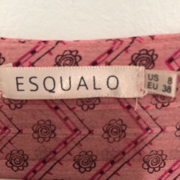⚡️Host Pick⚡️Esqualo Womens Pink Blouse Size US 8 - Picture 3 of 12